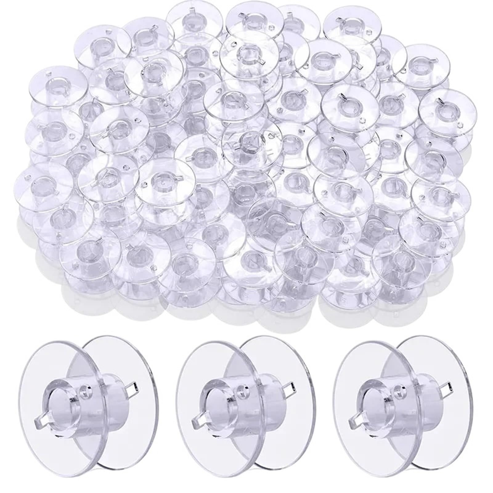 Szpulki do maszyn do szycia, 25 sztuk szpulek do maszyn szycia z plastikowym pudełkiem przechowywania domowych przyborów DIY(25pcs Bobbins)