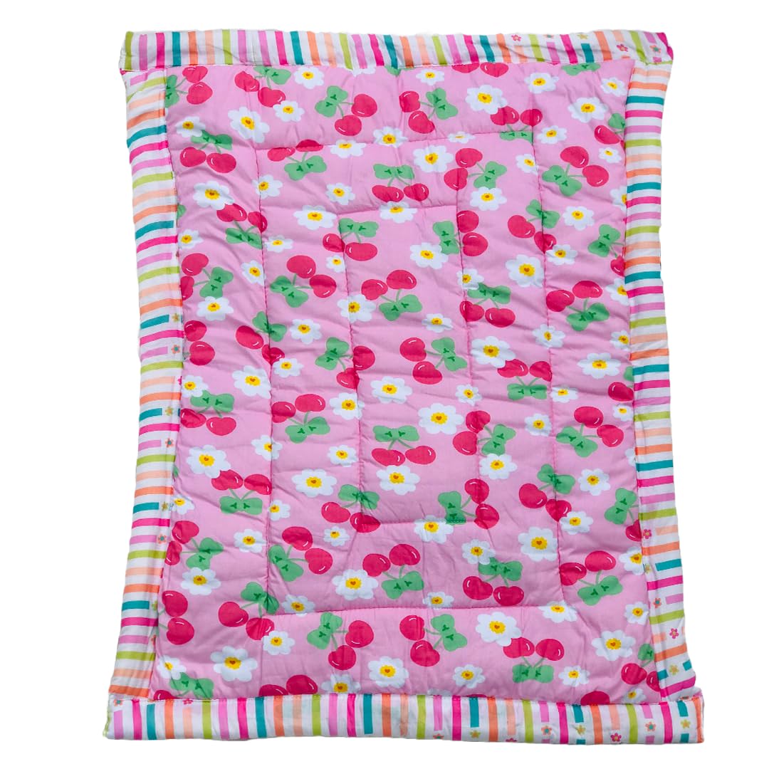 RURIBOSY |Bedding Mattress for Cotton, Baby Sleeping Bed Set Godari Baby Cradle |Sleeping Mat |Multi Purpose Cushioned Bed |Baby Bed for 0 to 2 Years.