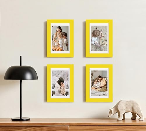 Vista 169 de eletecpro Juego de 10 marcos de fotos de 8.5 x 11 pulgadas, collage de fotos, decoración de pared, fotos de 5 x 7 con paspartú o de 8.5 x 11 Negro