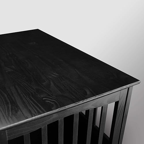 Miniatura 6 de Casual Home Jaula de madera para mascotas, mesa auxiliar, mediano, negro nuevo