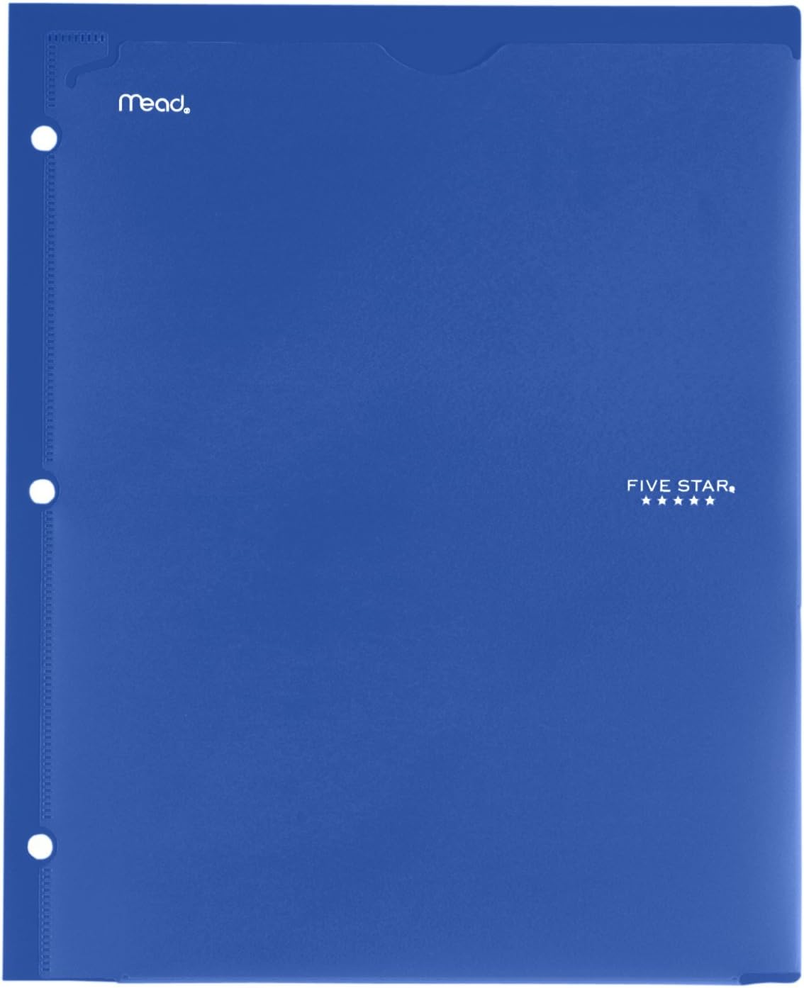 Five Star 2 Pocket Folder, Customizable Cover, Folder with Pockets, Fits 3 Ring Binder, Plastic, Black, Red, Green, Blue, 4 Pack (38098)