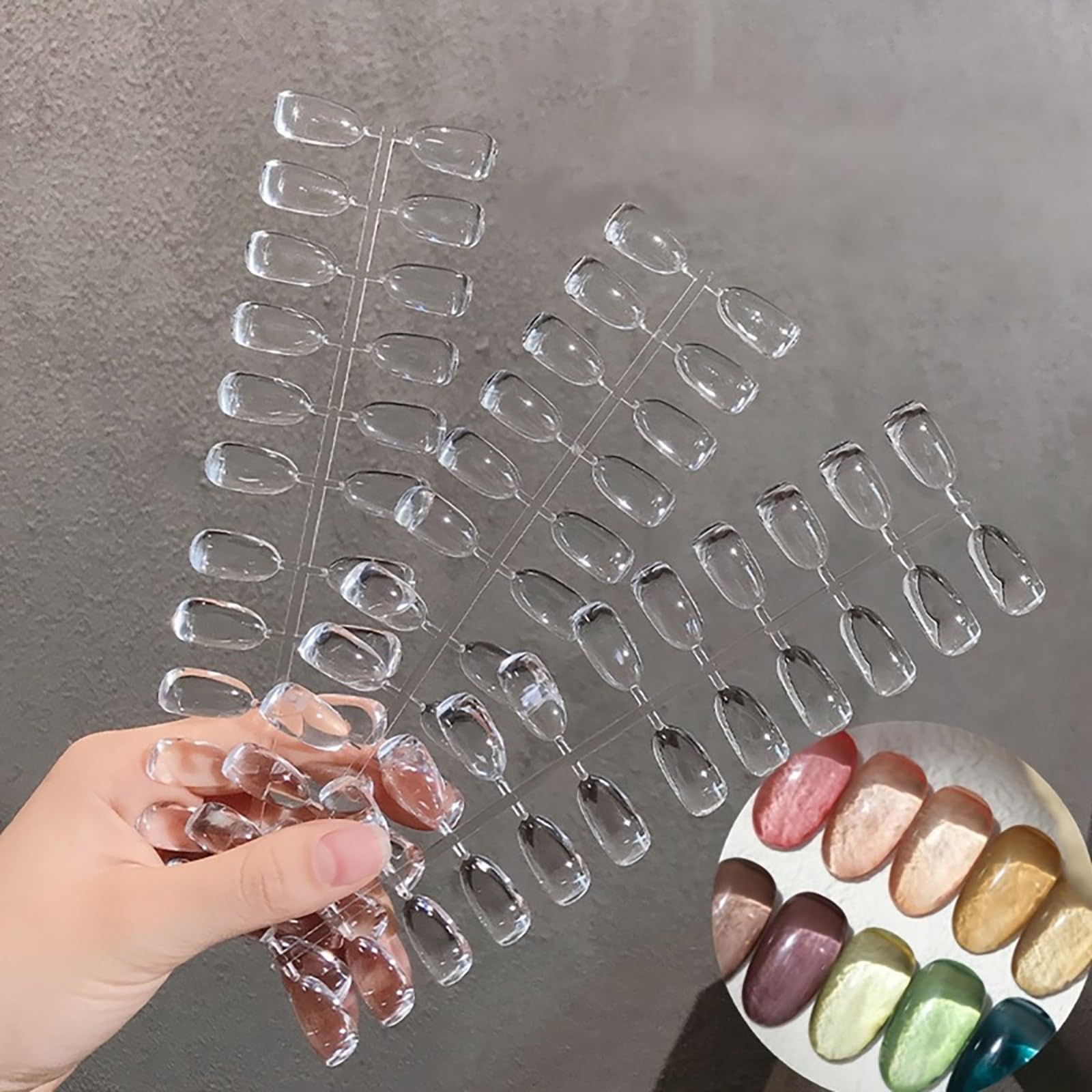 Acycoin2A 360PCS Clear False Nail Tips for Nail Color Display DIY Nail Art