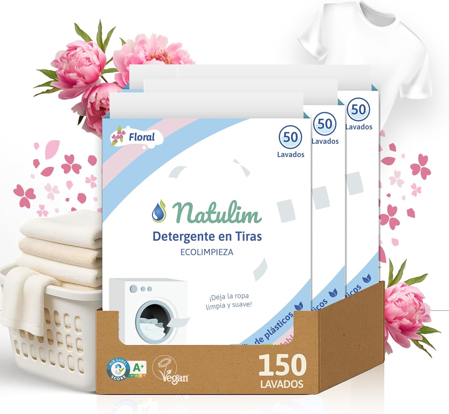 Natulim - Detergente en Tiras para Lavadora
