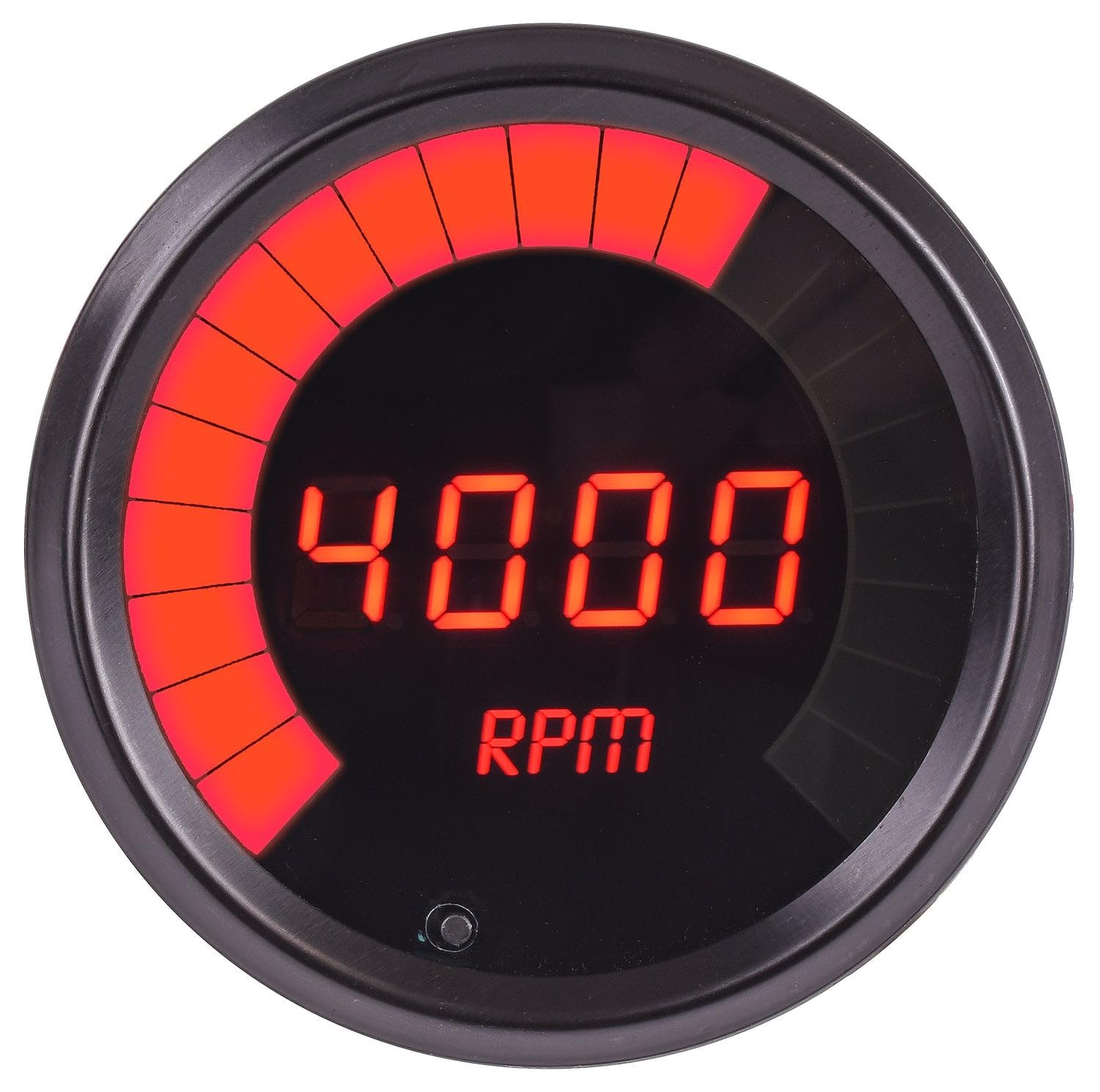 JEGS 41466 Tachometer LED Digital 0-9900 RPM 3 3/8 in. Diameter Microprocessor C
