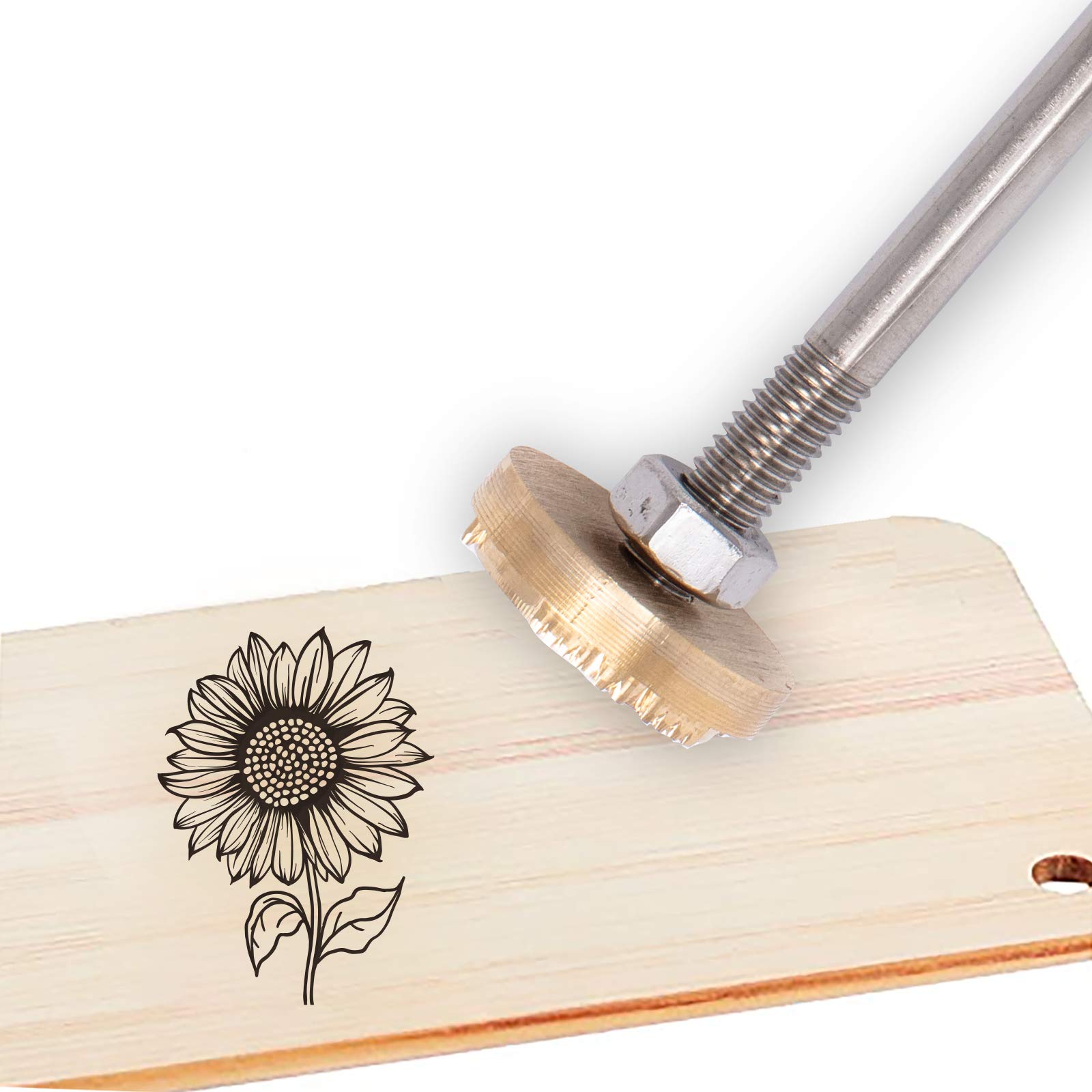 Fer à repasser tournesol 3cm pour personnaliser vos barbecues et bois