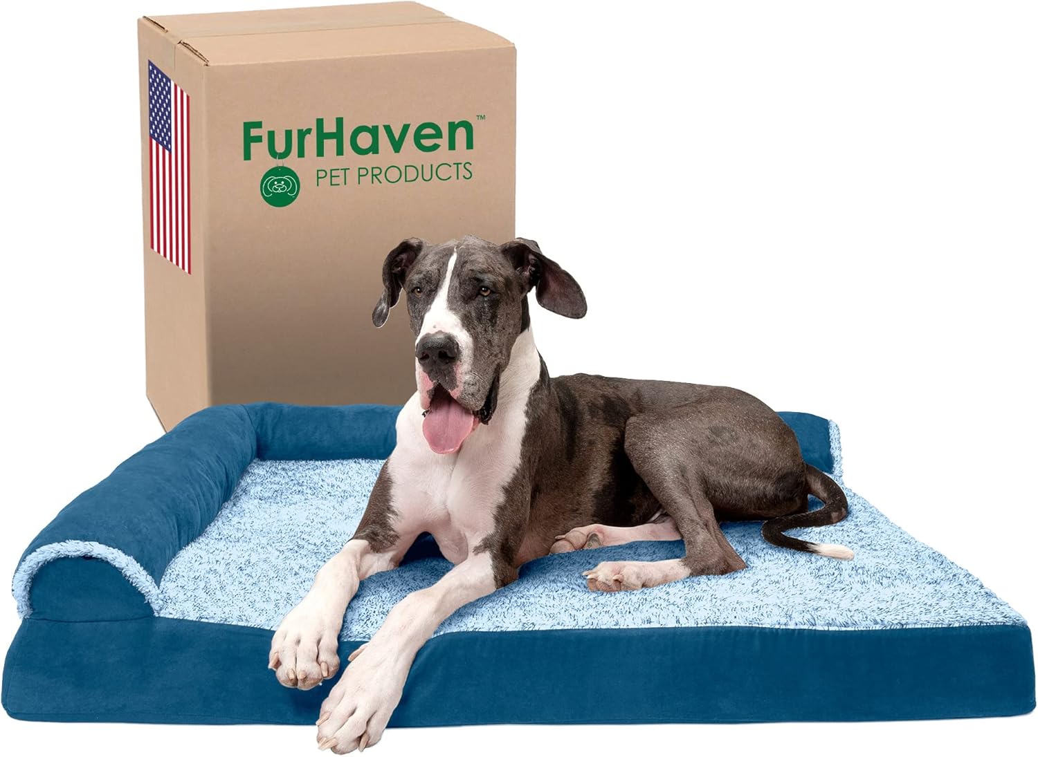 Furhaven Orthopedic Dog Bed for Large Dogs w/ Removable