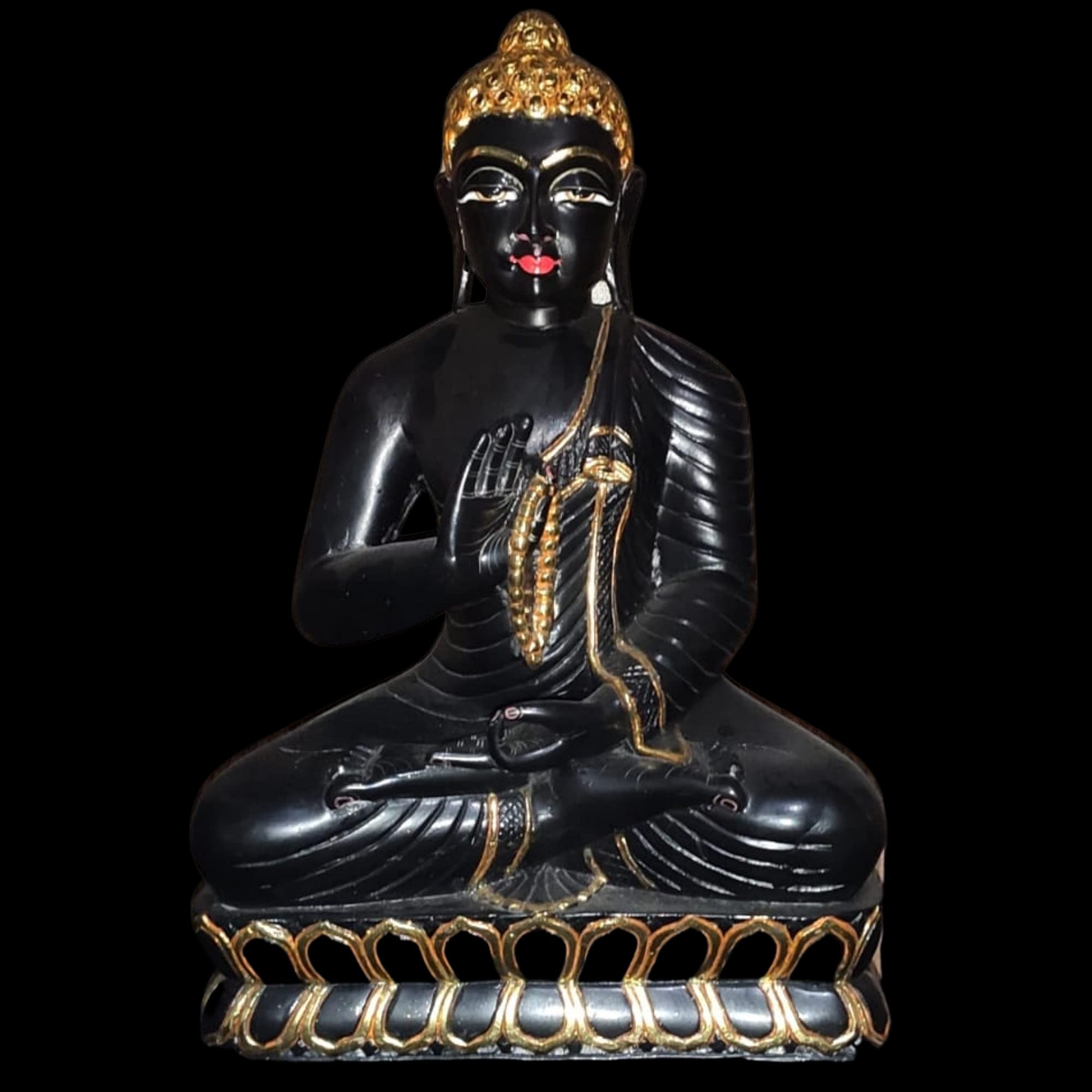 Amazon.com: KARIGAROFFICIAL Buddha Statue 18 inches Big Black