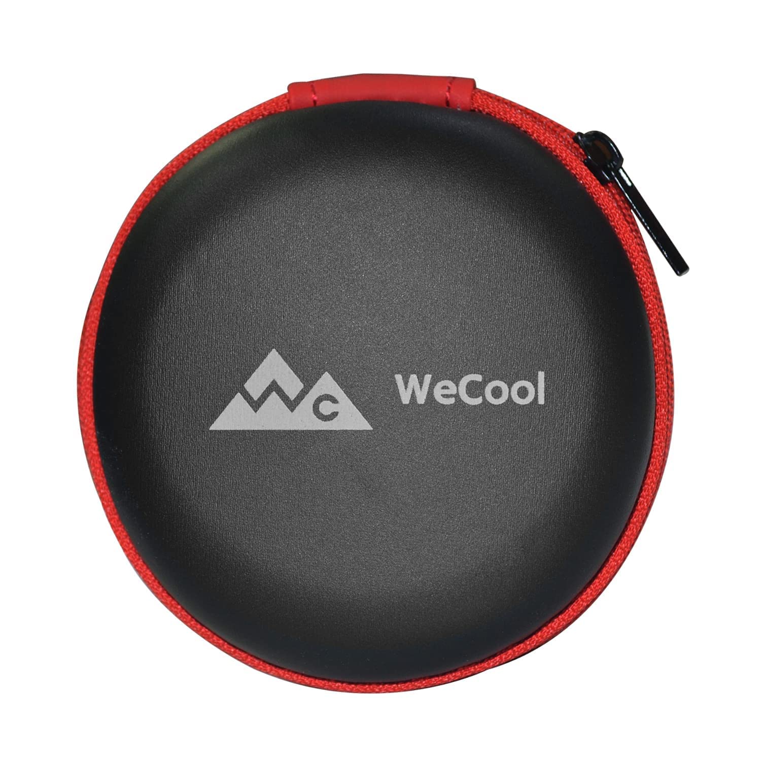 - WeCool Multi-Purpose Carry Pouch or Carry Case for Carrying Earphones Headset, Pen Drives, SD Cards, with Anti Fall Mesh Inside Case (Black and Red)
