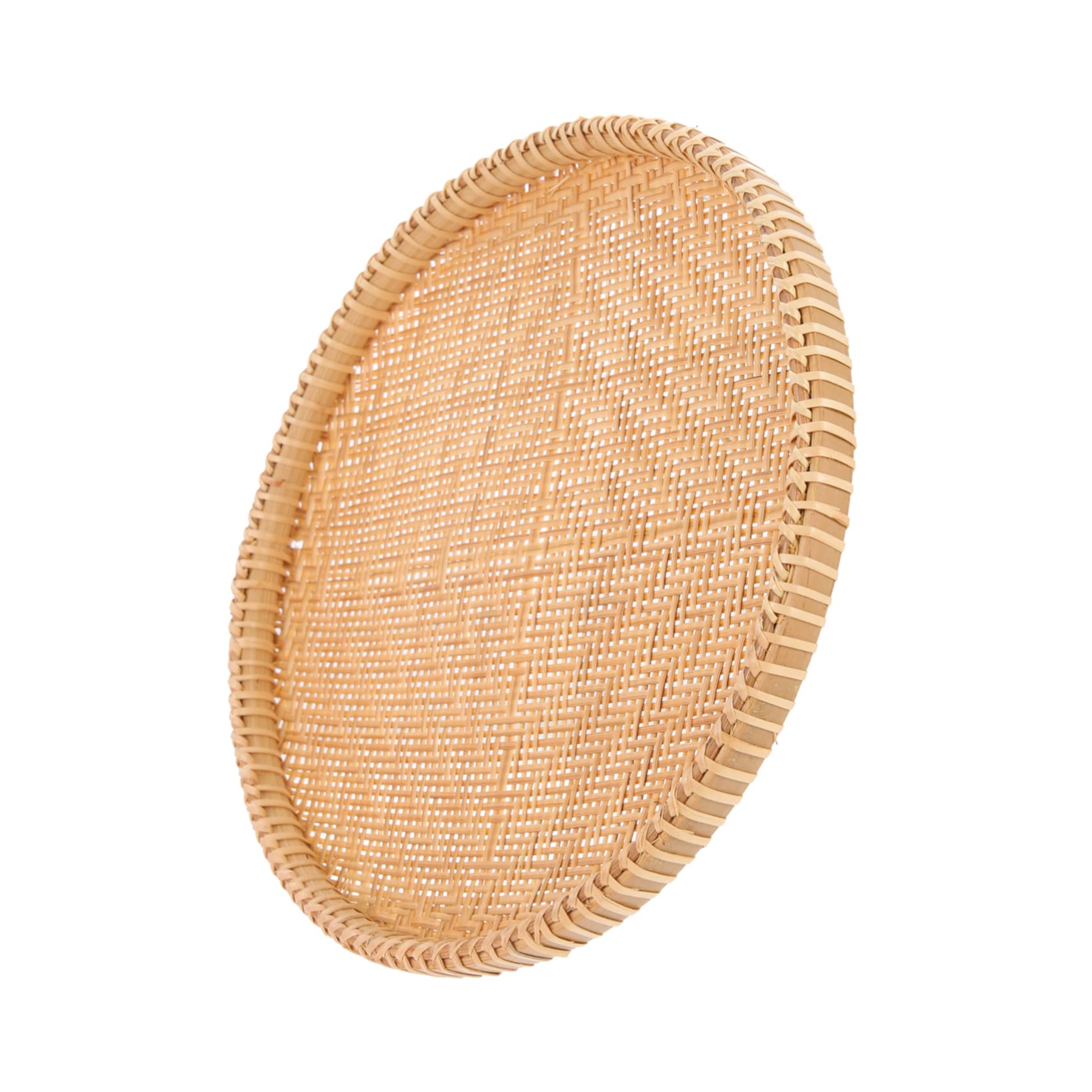 STOBAZA Farm Dustpan Kitchen Storage Container Fruit Basket Baking Food Basket Draining Basket Wicker Bread Basket Kitchen Supply Kitchen Basket Kitchen Food Vegetable Holder Brown