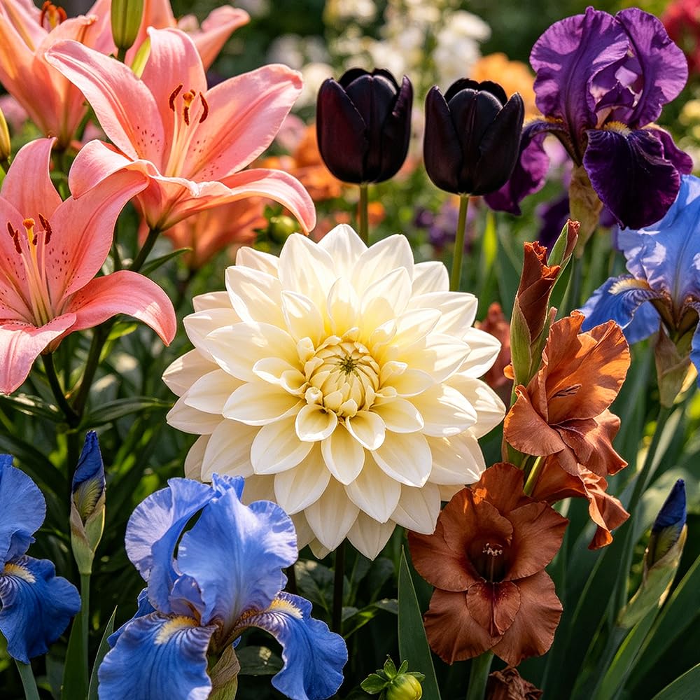 Gartenbepflanzung blumenRhizom Mehrfarbig - pflanztöpfe 30zwiebeln