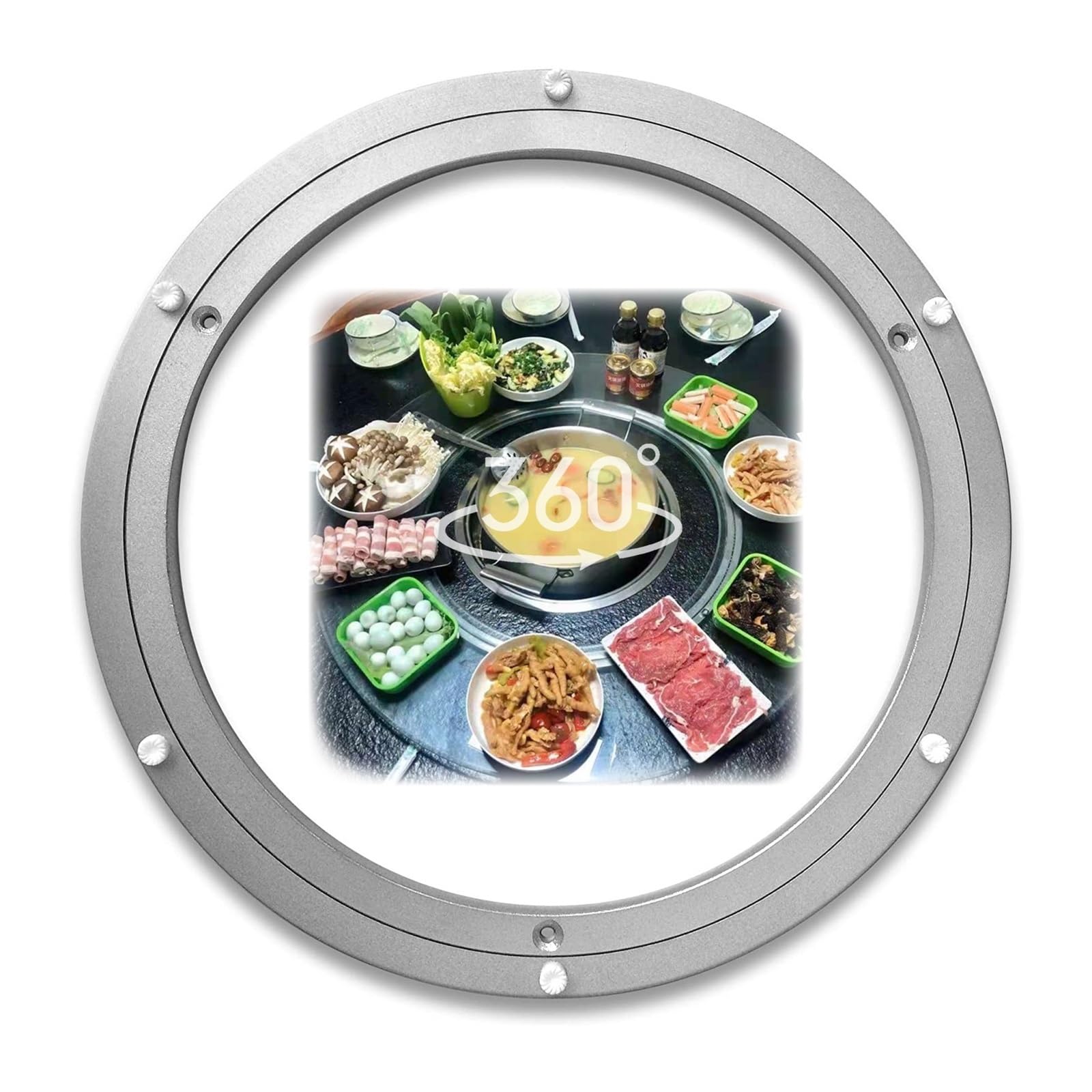 Schwerlast Drehscheiben Scheibe Dreht 25 30 40 50 60 70cm Drehscheibe Drehteller Starker Griff - Drehplatte Stabil rutschfest Lazy Susan Drehkranz Rings