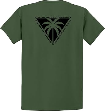 Koloa Surf Triangulated Palm T-Shirts, Lightweight Version of Our Classic Tee