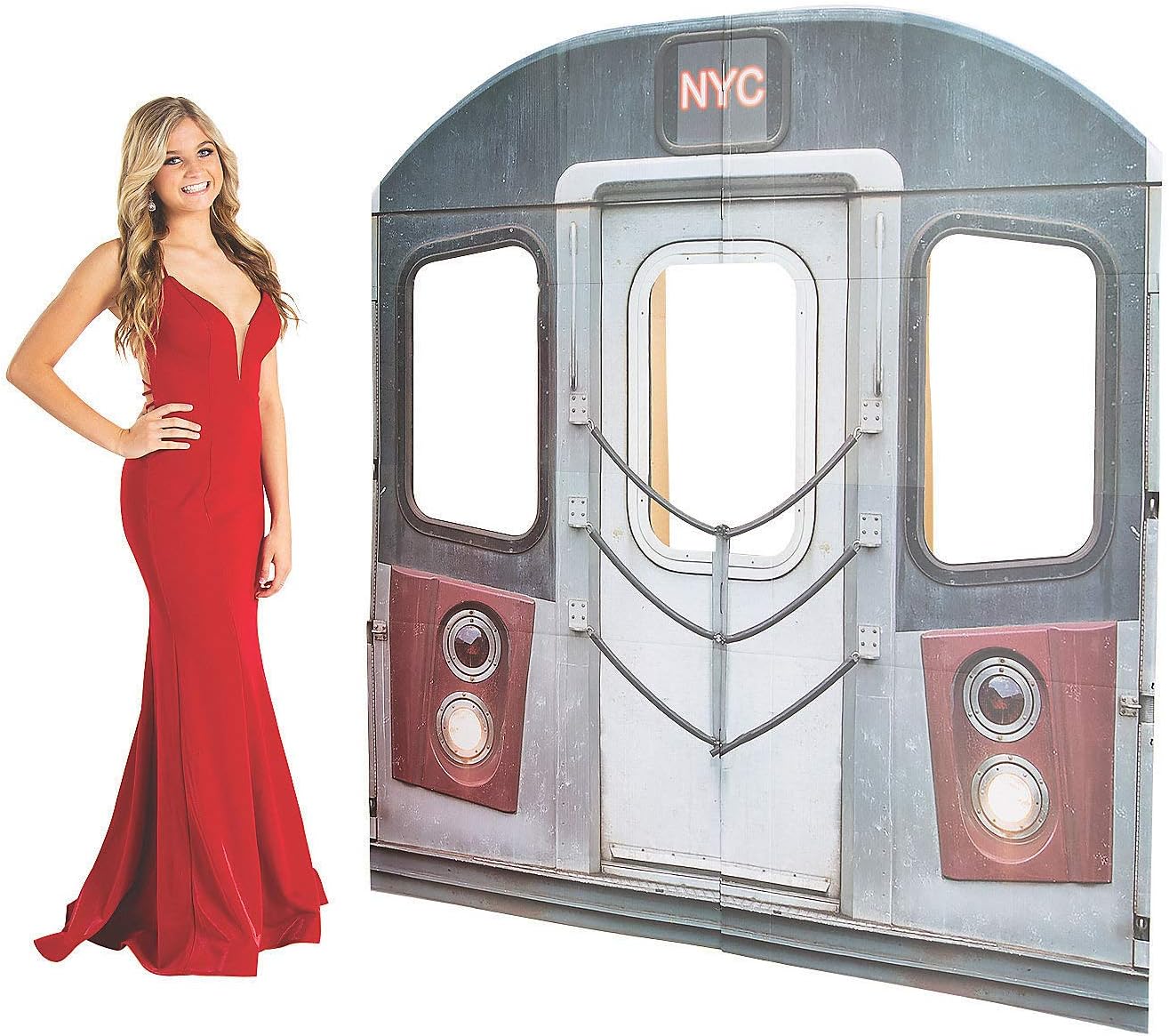 New York Subway Cardboard Standup - Party Decor - 1 Piece
