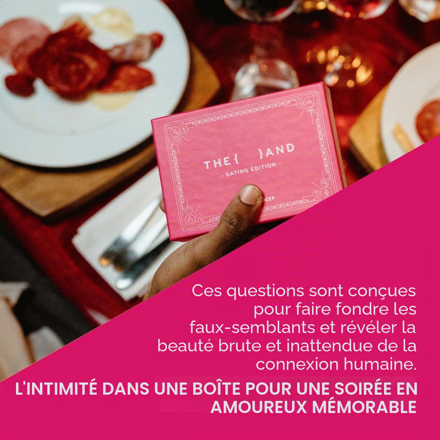 {THE AND} Jeu de cartes édition de rencontres, jeu d'expérience humaine pour adultes
