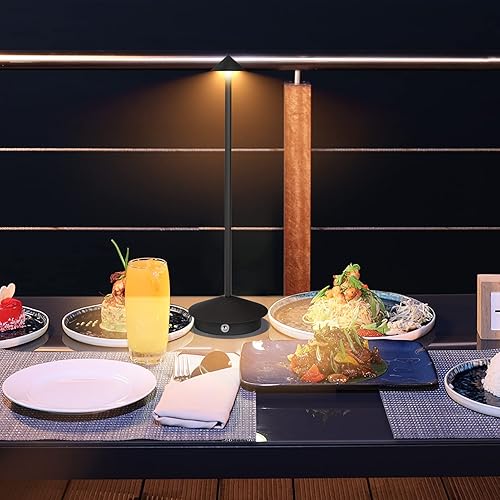 Miniatura 8 de Paquete de 2 lámparas de mesa LED recargables de 6000 mAh, inalámbricas, 3000K-6000K, lámparas táctiles de atenuación continua con función de