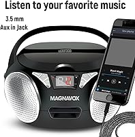 Vista 6 de Magnavox MD6924 - Caja de CD portátil con radio estéreo AM/FM