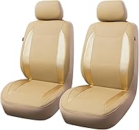 Vista 7 de Flying Banner Fundas para Asiento de Vehículo de Fibra de Carbono y Cuero, Gris Leopardo Negro, Ajuste Universal - 8 Piezas