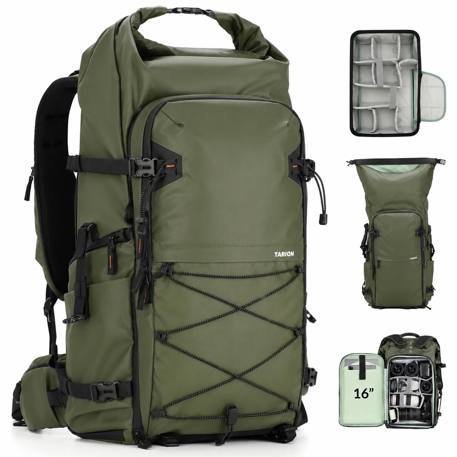 TARION Camera Backpack - DSLR & Lens Protection -11