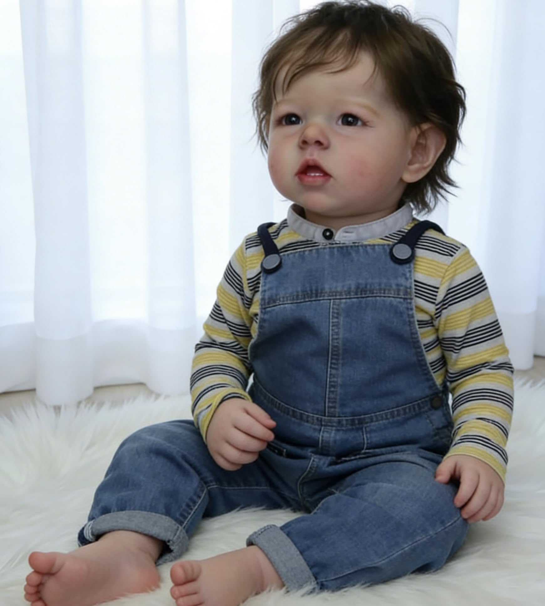 Duże, realistyczne lalki Reborn Maluch Body 71 cm Realistyczne miękkie silikonowe winylowe lalki noworodka ukorzenione włosy, które wyglądają prawdziwie Reborn lalki, zabawki, prezent