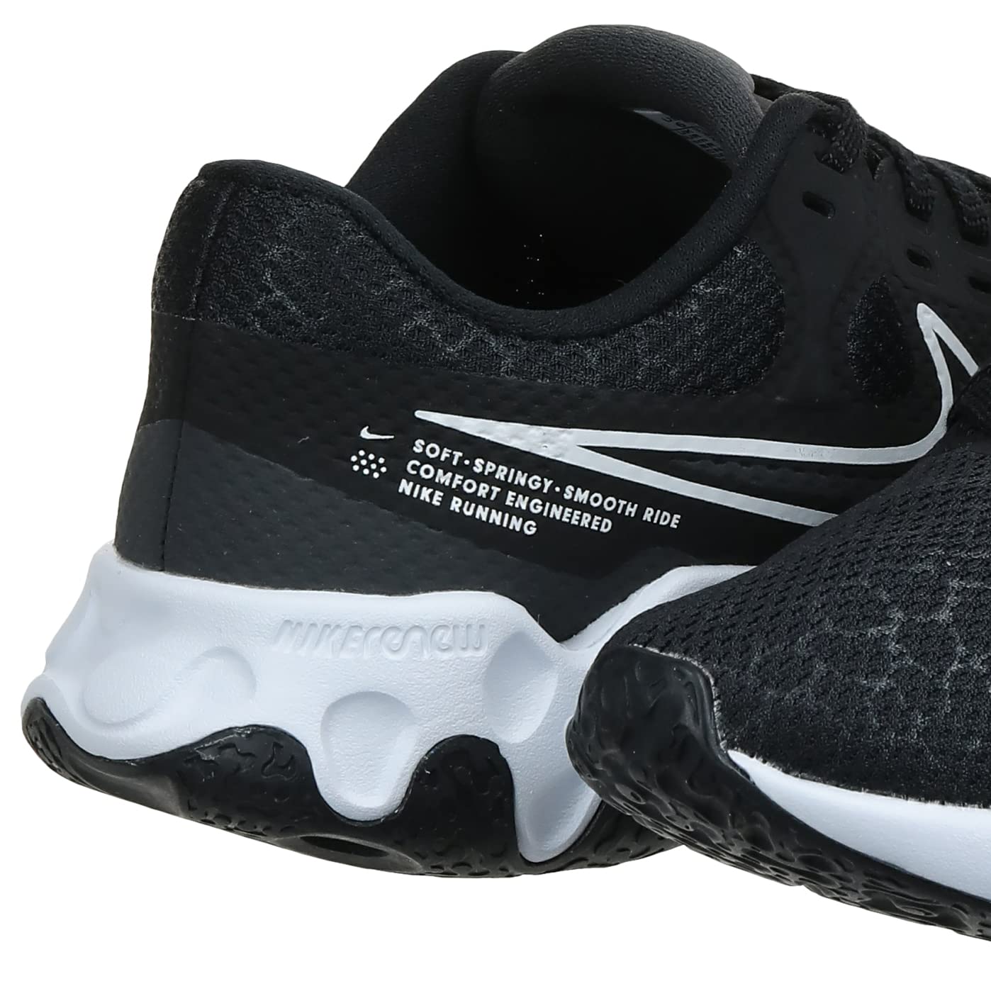 Nike Women's Stroke Running Shoe, Black White Dk Smoke Grey, 5 8 71UNd0XfPcL. SL1398