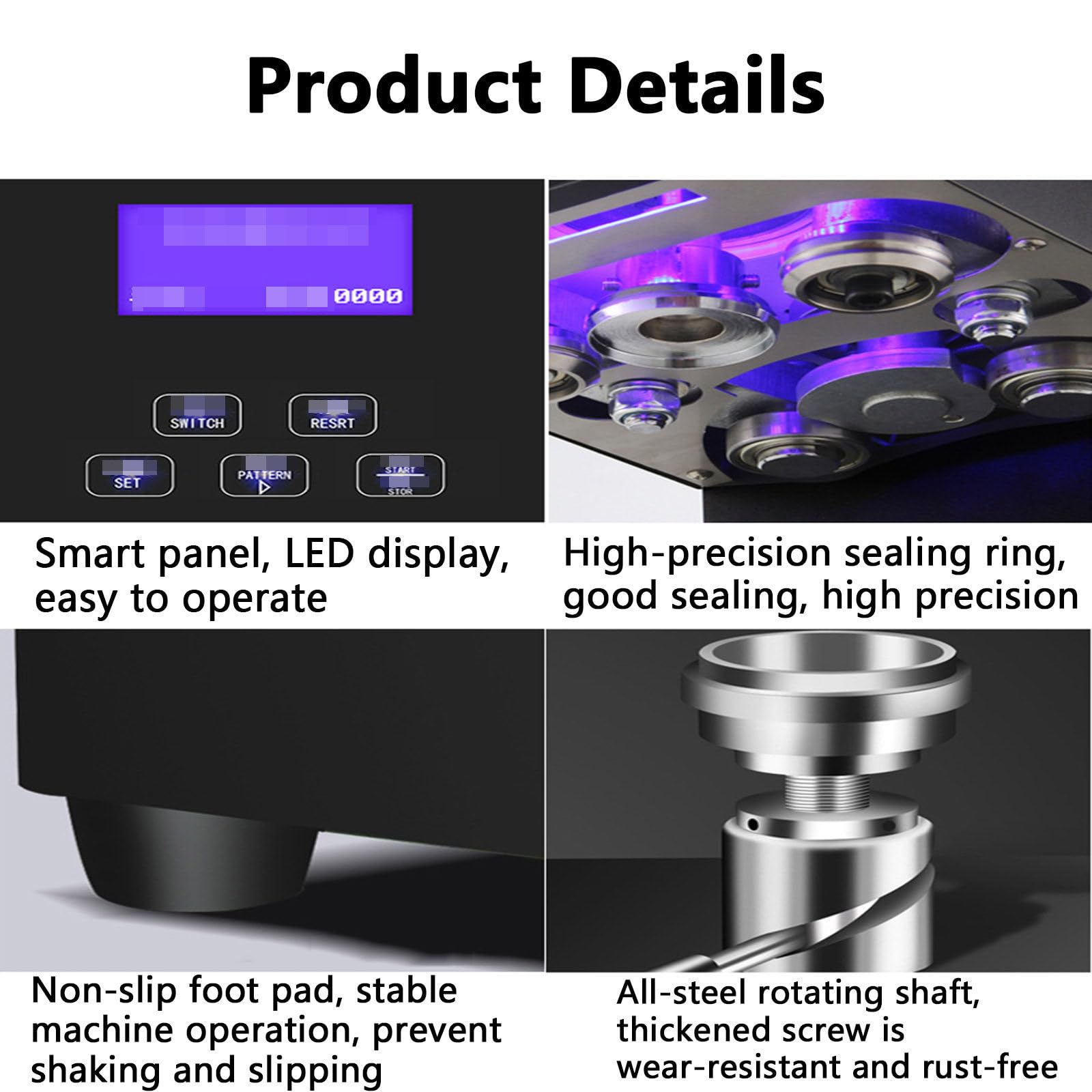 Selladora eléctrica semiautomática de sobremesa para latas de Aluminio, máquina de Sellado Comercial para Botellas de té con Leche y Otras Bebidas.