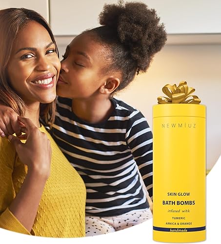 Miniatura 8 de Bombas de baño naturales  Lujoso regalo de baño de burbujas para hidratación de la piel seca  Aceite esencial de cúrcuma y naranja árnica  Sumérgete