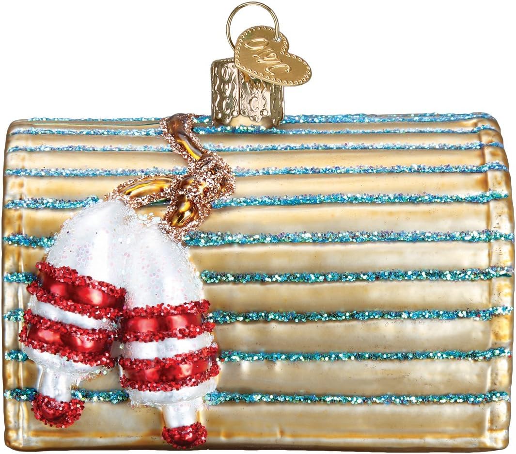 Old World Christmas Lobster Trap Glass Blown Ornament for Christmas Tree, Handcrafted Holiday Decoration, Sea Collection