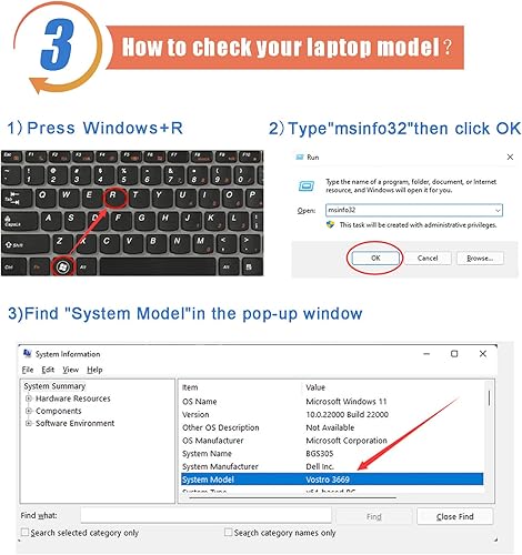 Miniatura 4 de ASODI GRT01 - Batería para portátil de 64 Wh, compatible con Dell Latitude 5421 5431 5521 5531 Precision 3561 3571 3470 Alienware m17 R5 AMD Series