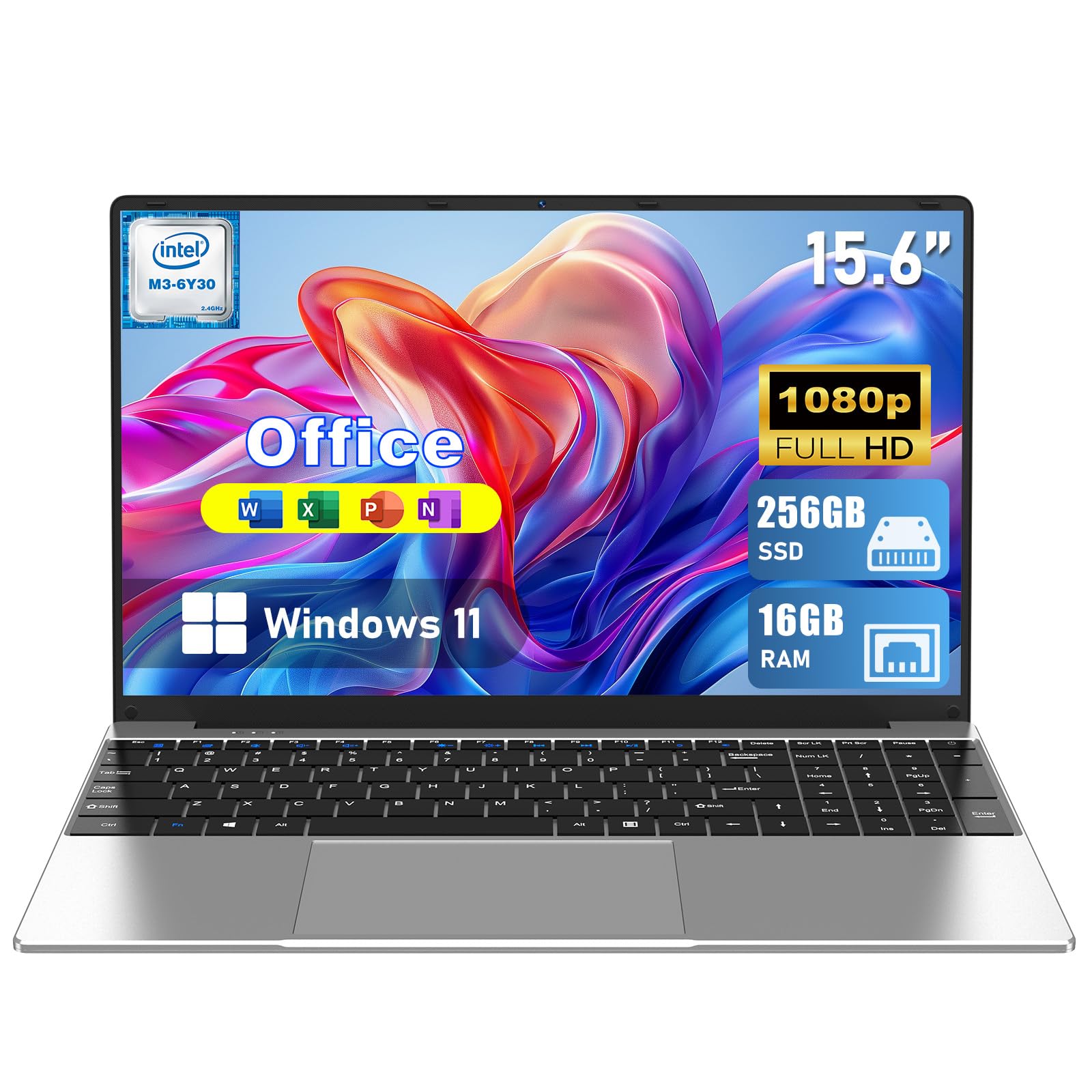 14 Inch Gaming Laptop Computer, 2025 Window 11 Pro Lap Top 16GB DDR4 RAM 1TB SSD, Processor N5095(4C/4T,up to 2.9GHz), 1900 * 1080p FHD IPS Display, Office 365, WiFi5+BT4.2, Portatil