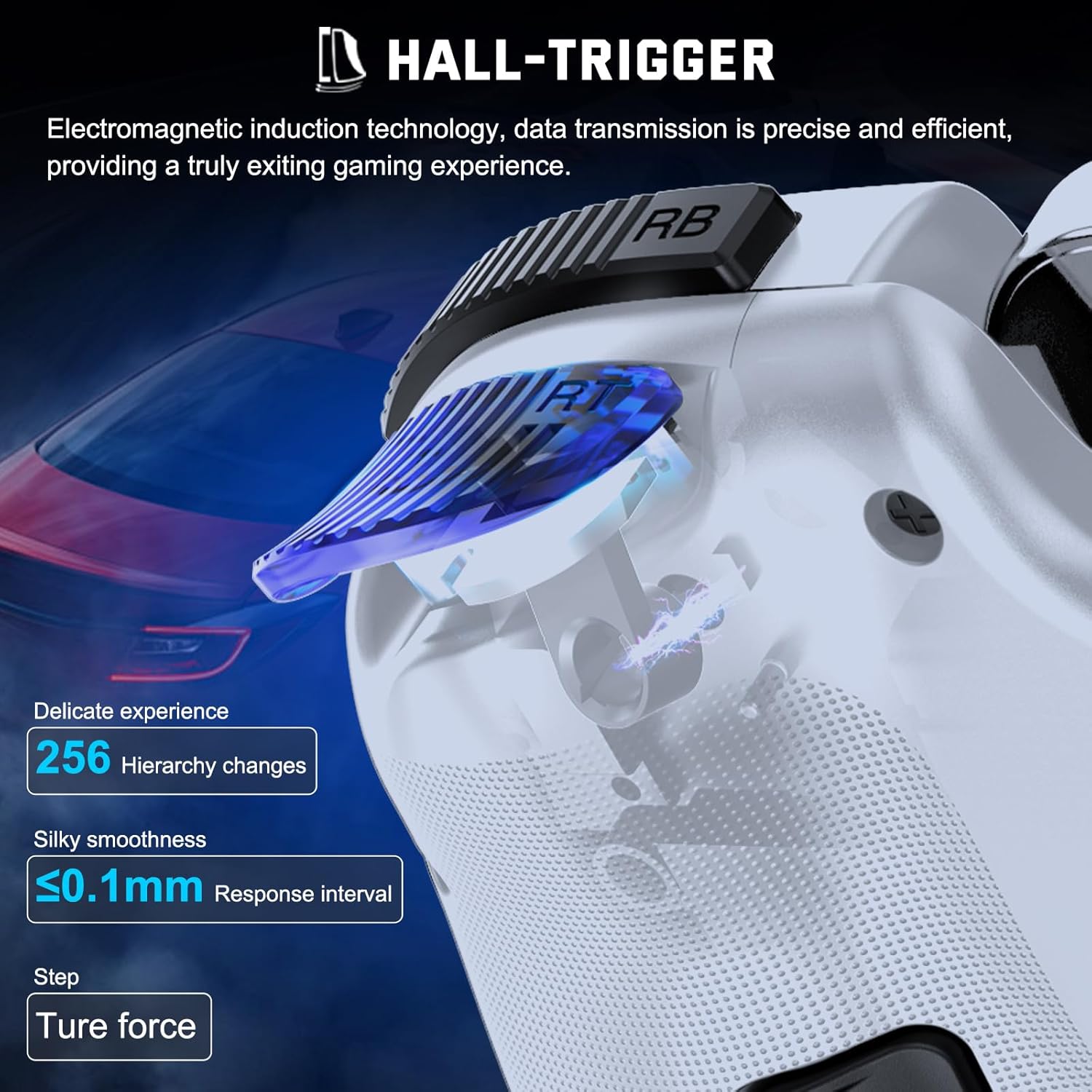 Joso D10 Phone Game Controller For iPhone/Android/Pc/Switch With Hall Effect Joysticks/Hall Trigger Play COD, Genshin Impact Android Game Controller Support Cloud Gaming/PS Remote Play White 5 71UNdimqPeL. AC SL1500