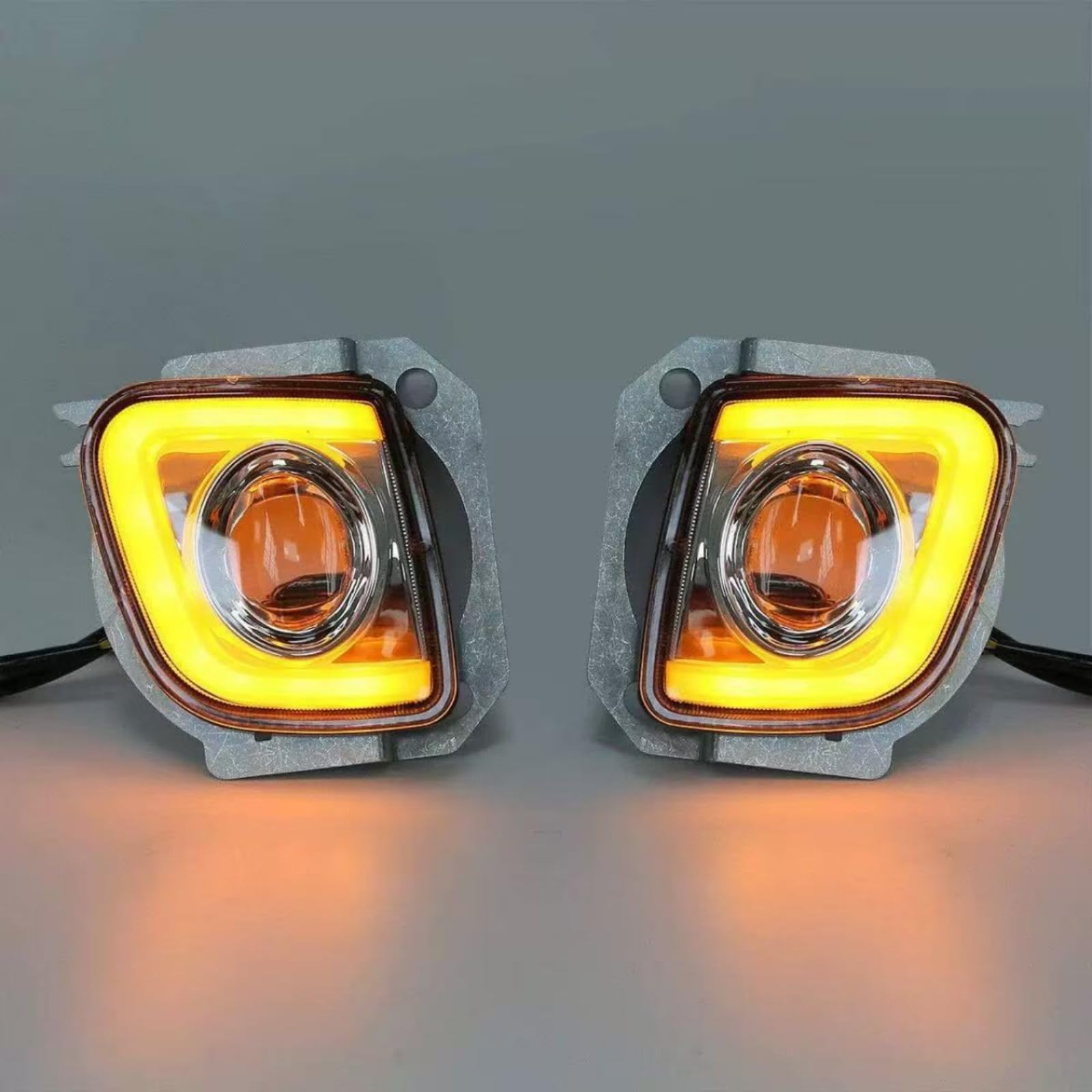 Luminarias Antiniebla LED Kit Instalación Luces Auxiliares LED Carcasa Negra cicleta