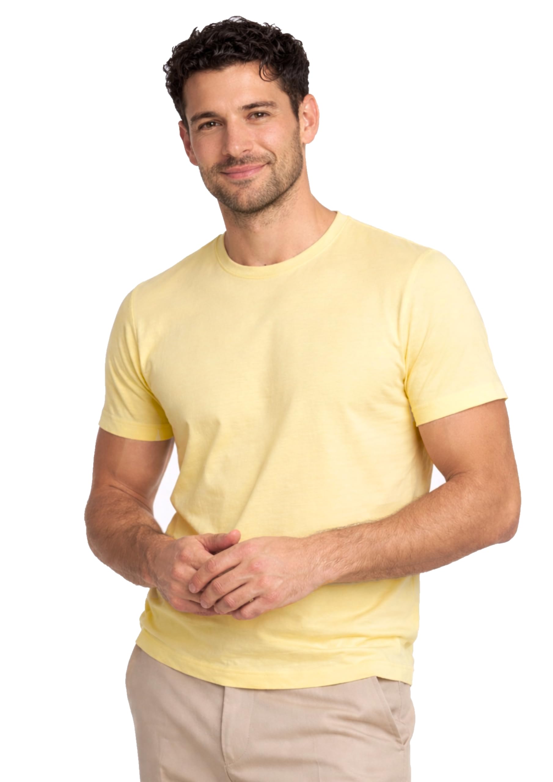 Rangriti Menâ€™s Melange Grey Crew Neck T-Shirt | 180 GSM Bio-Washed Cotton | Everyday Comfort in grey