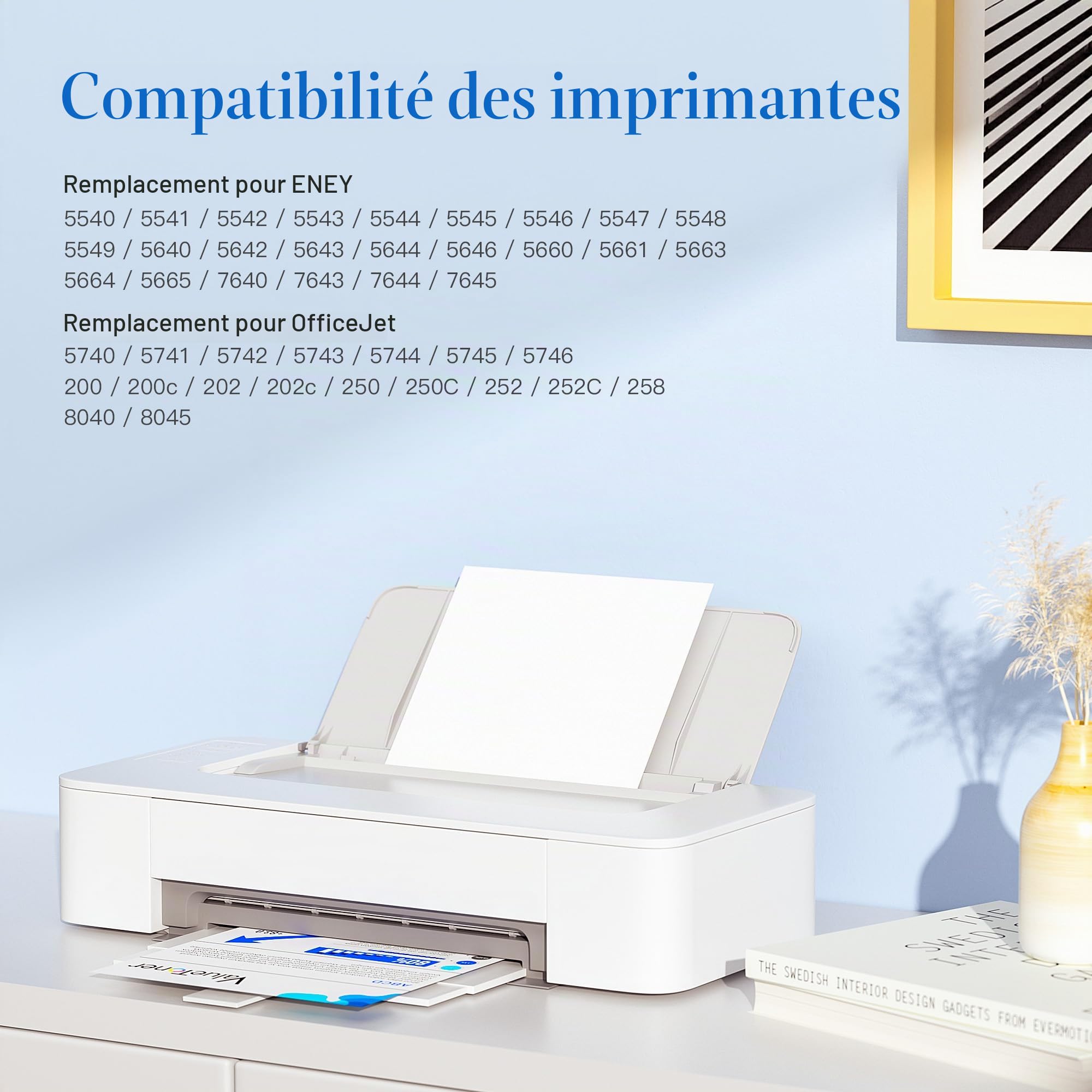 Valuetoner 62 62 XL Cartouches d'encre Compatible pour HP Envy 5540 5640