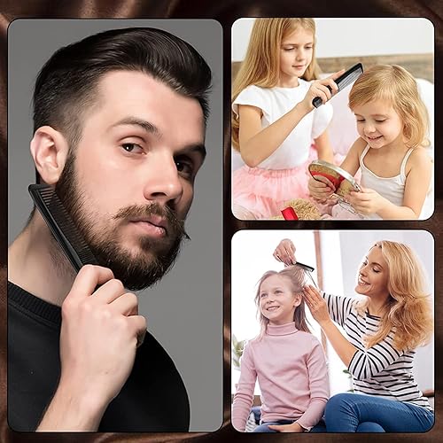 Miniatura 5 de Paquete de 100 peines envueltos individualmente, negro (100), plástico, peine para el cabello, para hotel, Airbnb, refugio, sin hogar, hogar de