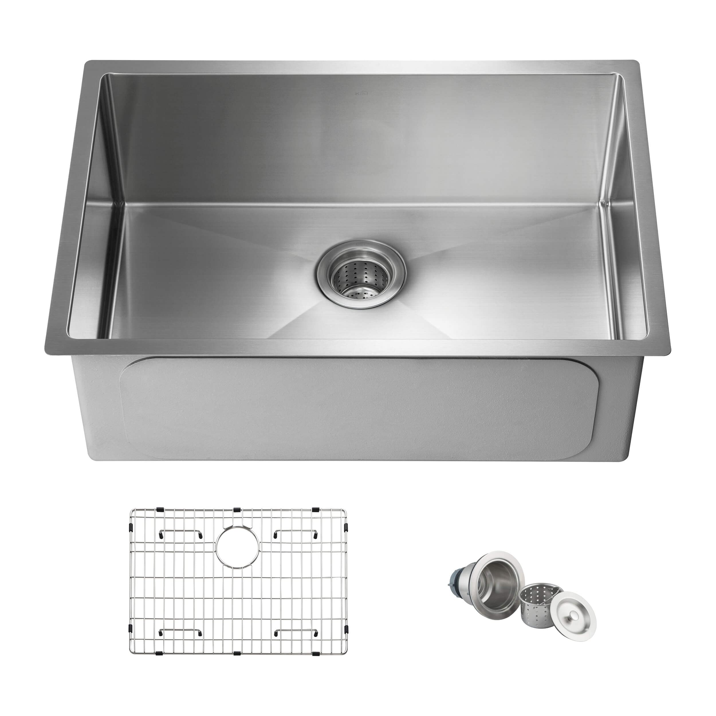 KIBI 28″ Undermount Stainless Steel Kitchen Sink Single Bowl