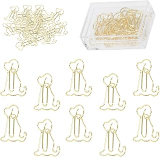 Paper Clips, 100PCS Paperclips Metal Clips Dog Shape Paper Clips Decorative Paperclips Home Office Supplies(Dog Clip)