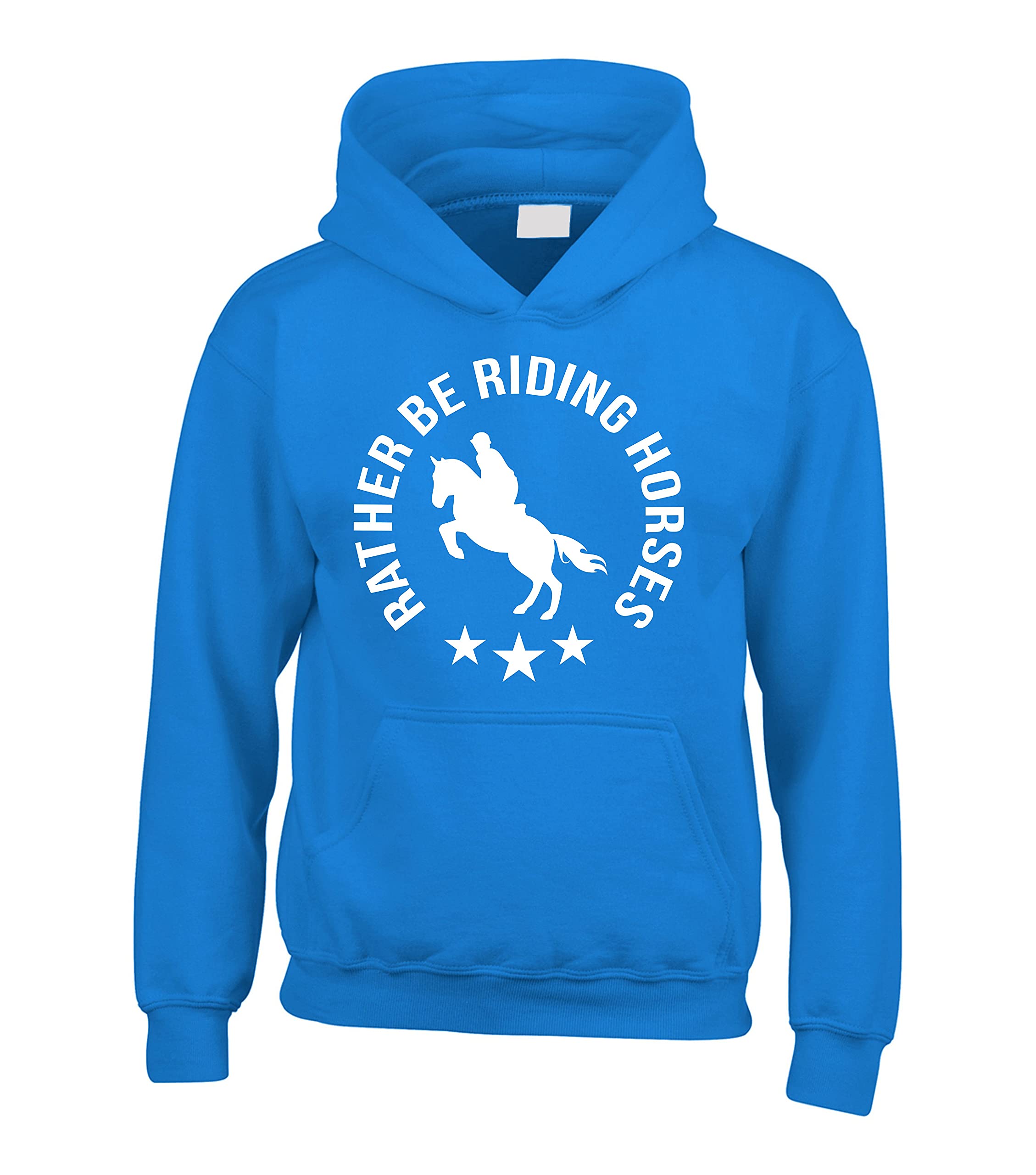Sweat capuche Rather Be Riding Horses saphire coupe ample confortable - 2
