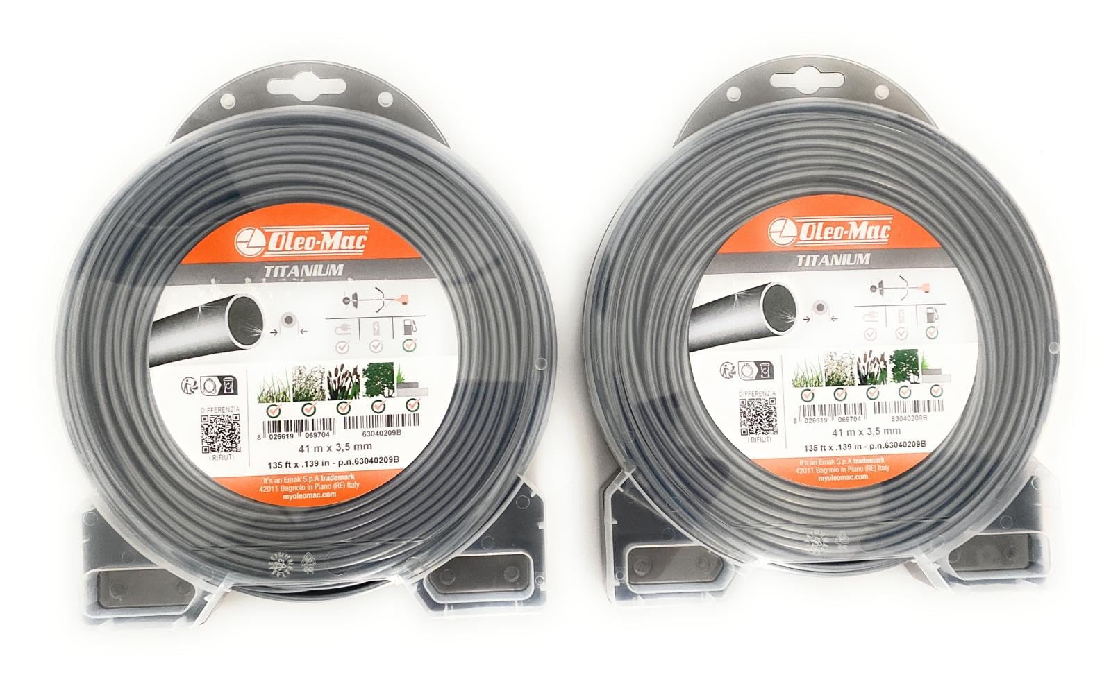 FILO PER DECESPUGLIATORE (COPPIA PEZZI 2) - EMAK MM 3,5 TITANIUM MT 41