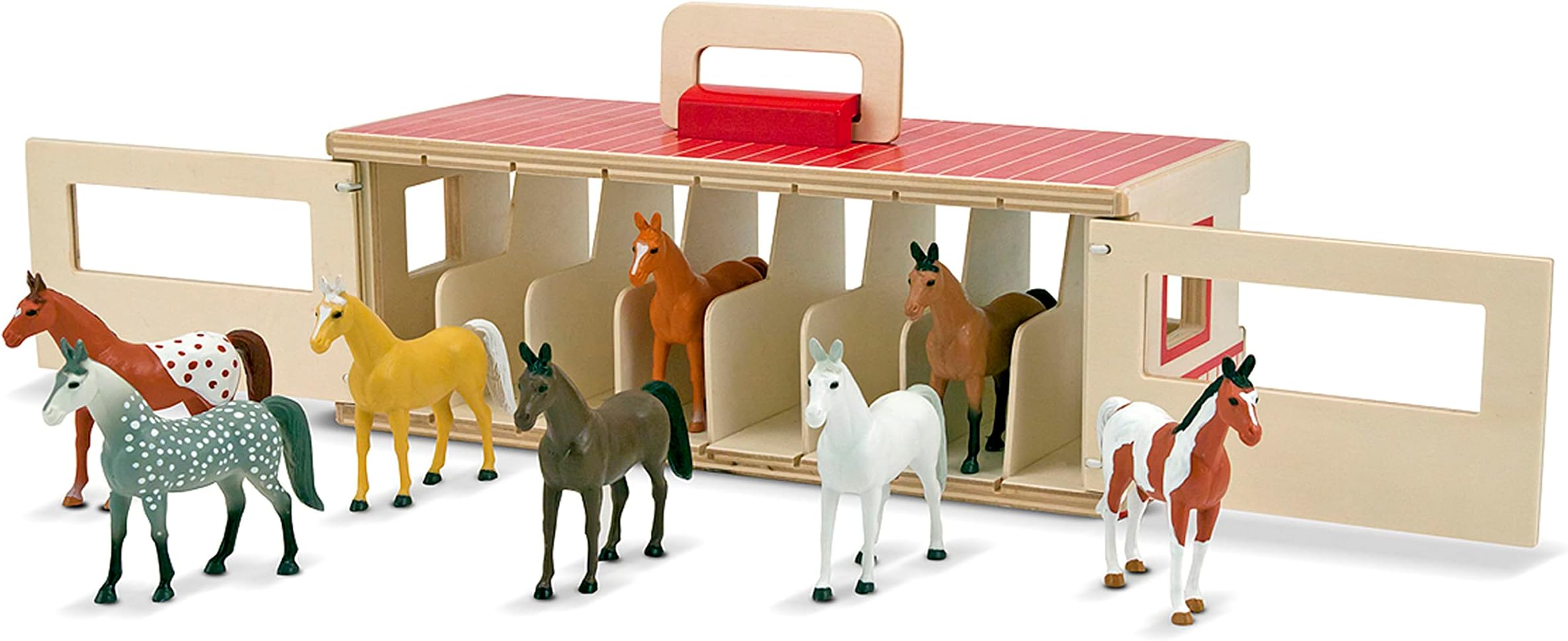 Schleich, Stable with Horses and Accessories (42195) : Schleich: Amazon 