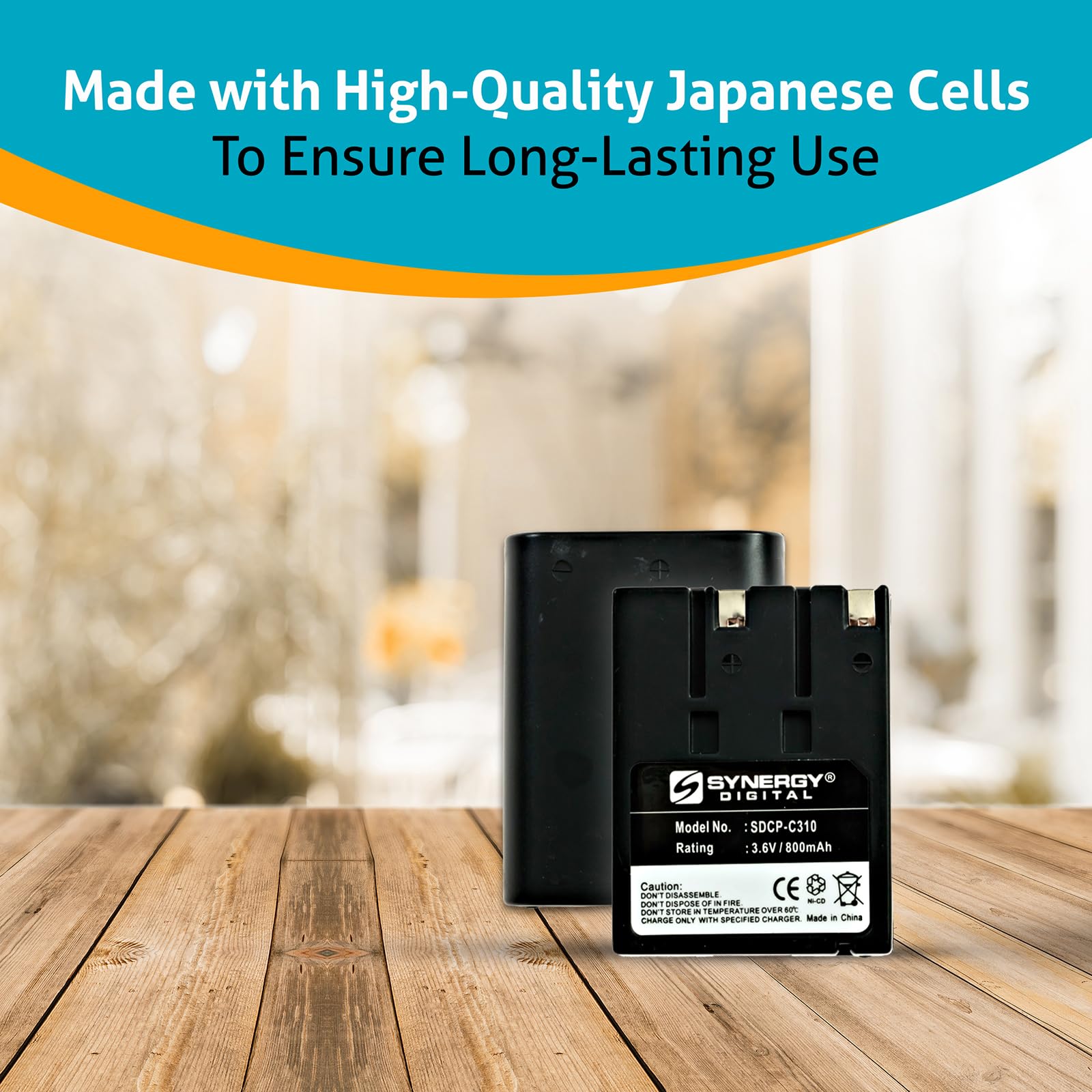 Empire Cordless Phone Battery, Works with Hiphon 4 Cordless