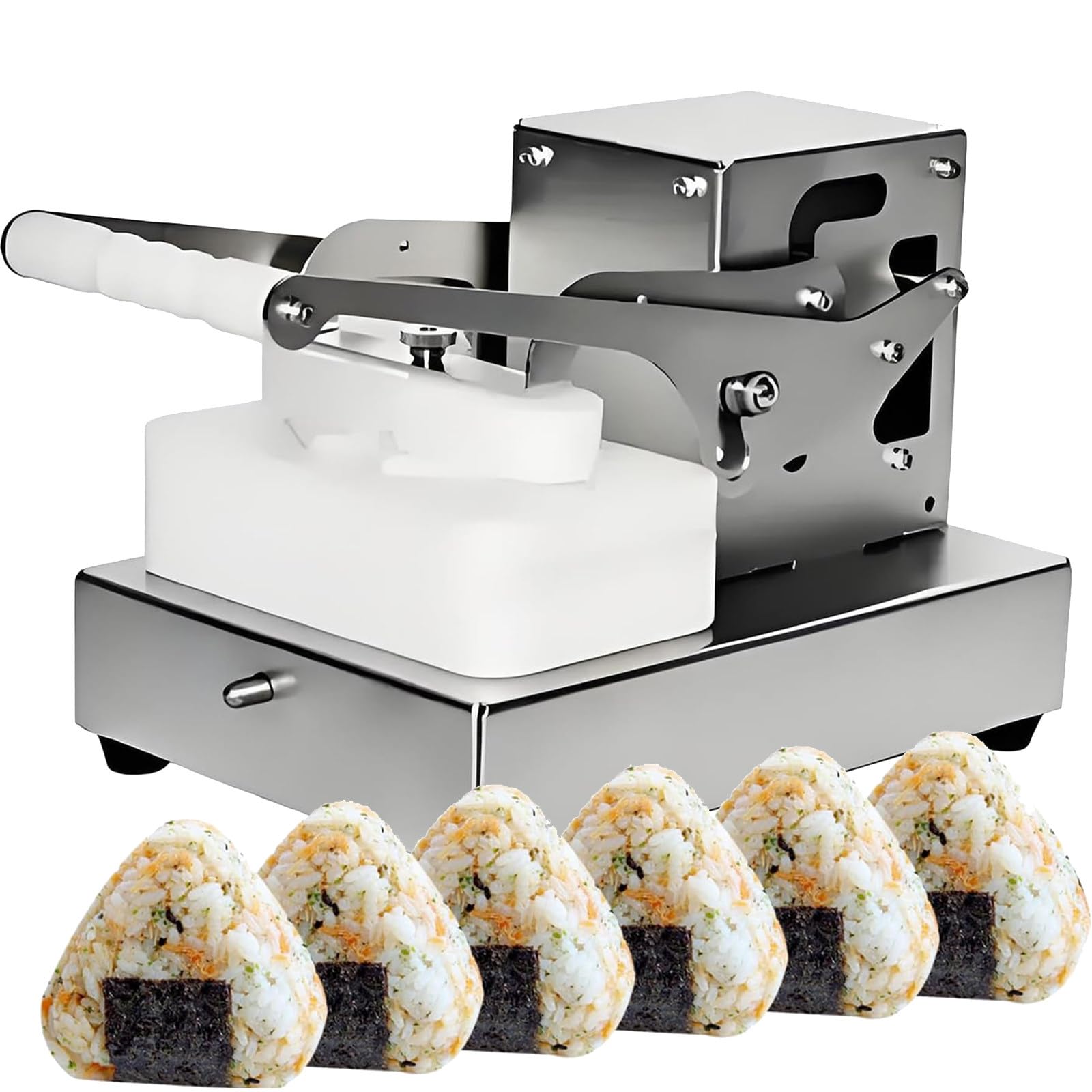 CGLYYDS Manual Triangular Rice Ball Maker,Stainless Steel Commercial Manual Japanese Onigiri Machine,Food Grade Onigiri Maker, Non Stick Mold,Easy To Clean, for Sushi/Japanese Restaur