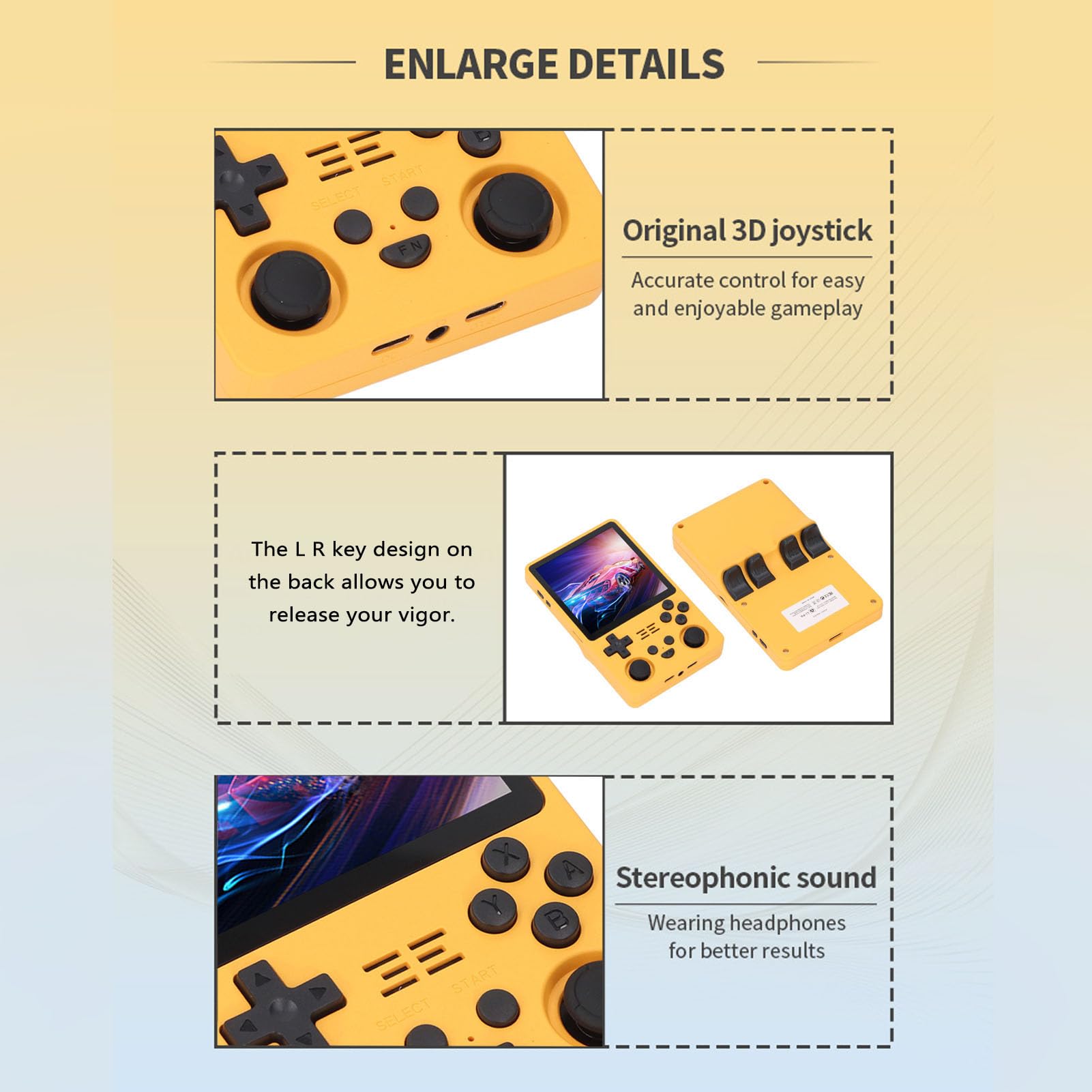 Console di Gioco retrò Portatile RGB20S, Schermo IPS da 4 Pollici Console Portatile Open Source 720x720, Supporta 11 Emulatori, Batteria da 5000 MAh (16G+128G)