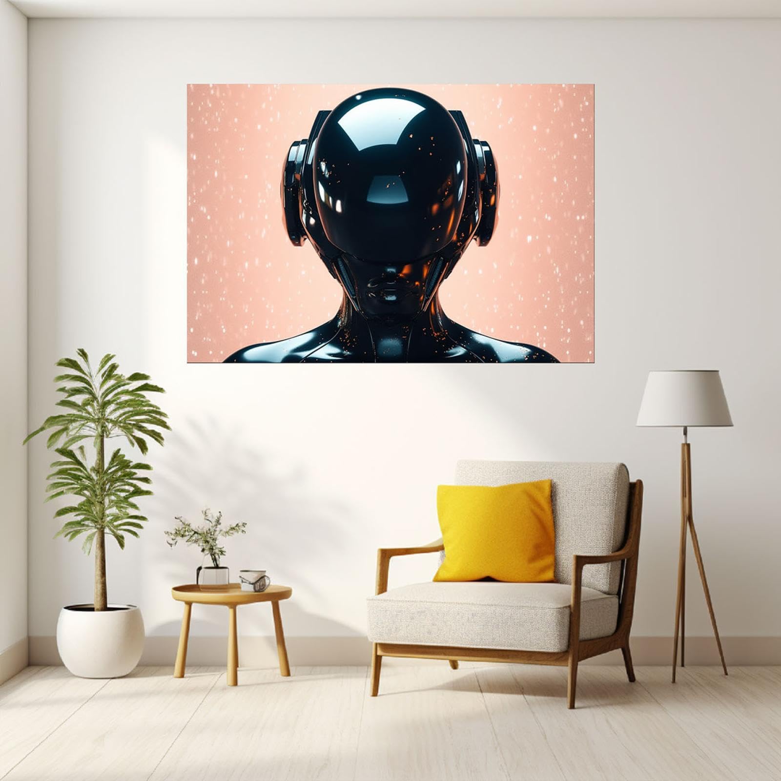 JOSUE Para los hombres Cuadros Y LáMinas Lienzo,Frío Negro, rosa Cuadro Cartel Sala De Estar Cuarto De BañO Comedor-50x70cm Enmarcado