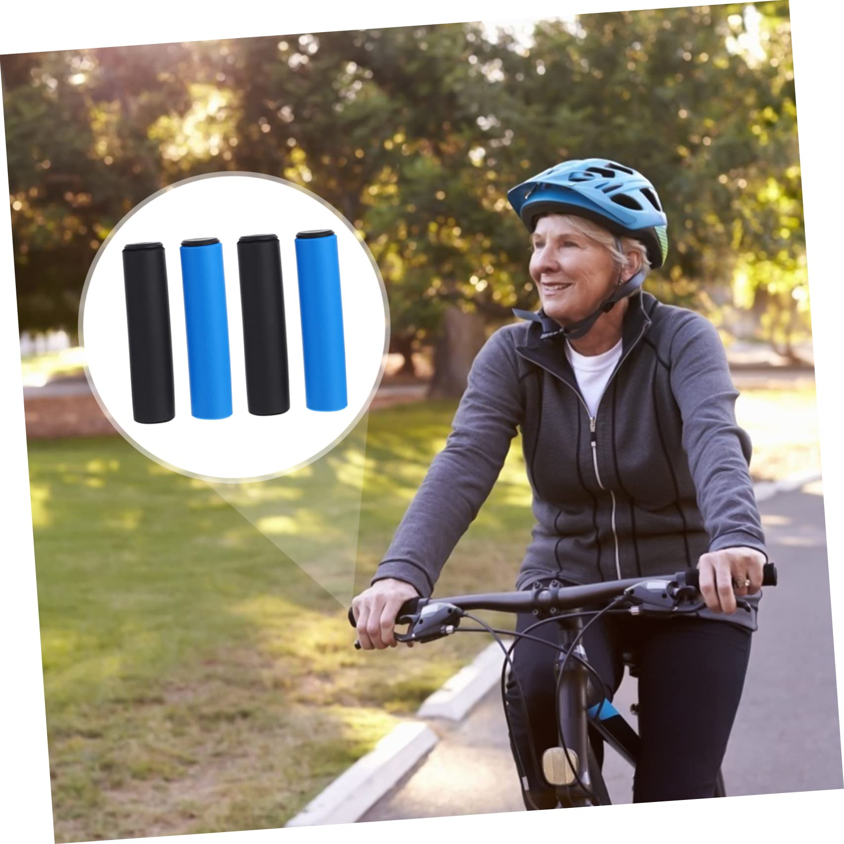 VANZACK poignée de vélo poignées de Guidon de vélo poignées de Guidon de Housses de poignées de Guidon Housses de poignées ergonomiques éponge Couverture de Guidon de vélo