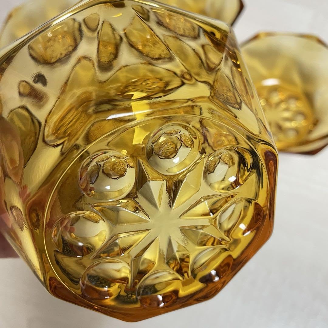 Amazon.co.jp: SOGA GLASS 曽我ガラス アンバーガラス 小鉢 6点