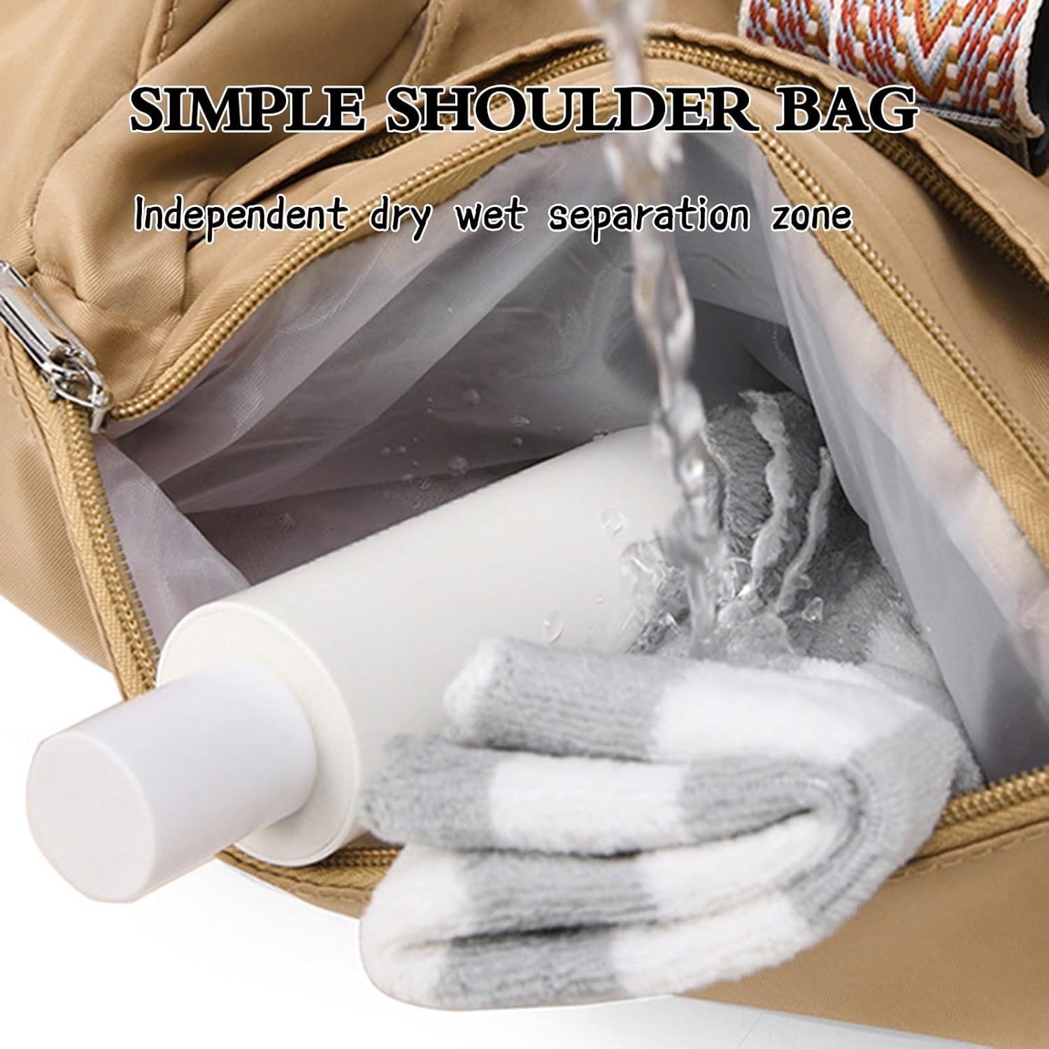 Travel Backpack for Women MultiFunctional Organizer Tote Bag with Large Capacity,Stylish Crossbody Shoulder Bag - Image 6