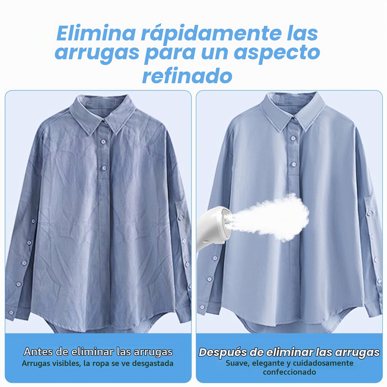 Plancha Vertical Vapor,2000W Plancha de Vapor,Ferro a Vapor Vertical | Depósito de 2.5 L, 45g/min,Altura ajustable, Elimina Arrugas y Funciona en Todos Los Tejidos