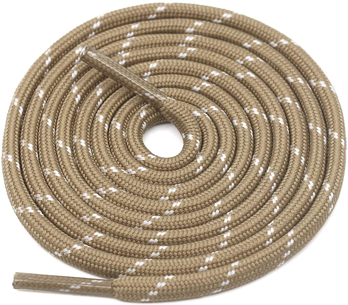 GRAH SANGRAH® Shoelaces for Hiking Shoes, Outdoor Walking Sneakers, Outdoor Hiking, Climbing, Basketball, Work Boot, Running, Sport Shoes (Khaki White, 120 CM) (B09L8F9R5Y) Amazon Price History, Amazon Price Tracker