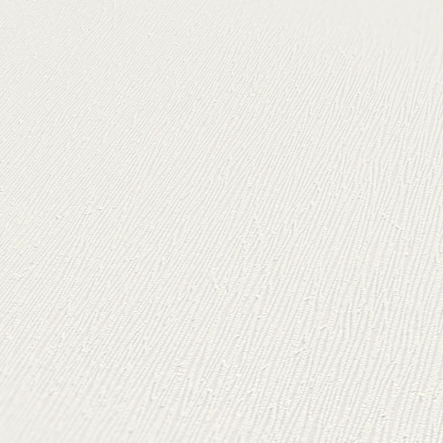 A.S. Création Plain Wallpaper Trendwall Non-Woven 10.05 m x 0.53 m White Made in Germany 379719 37971-9, 53 x 1005 cm - Image 3