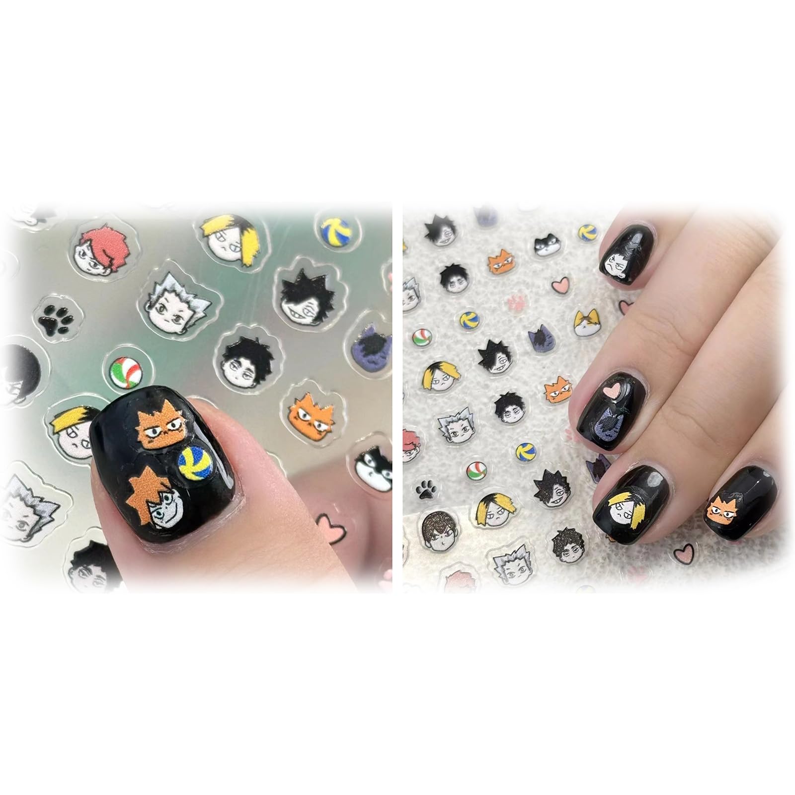 アニメ　キャラクター　ネイルシール ④パワーパフガールズ♡3Dネイルシール♡ネイルステッカー